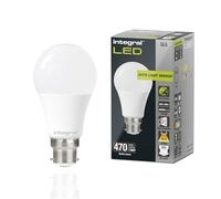 Integral Ampoule E27 LED 2PK GLS B22 non dimmable à double capteur crépusculaire - Blanc chaud 2700K, 470lm, 4,8W (équivalent 40W) - Ampoule exterieur basse consommation & idéale pour l'extérieur