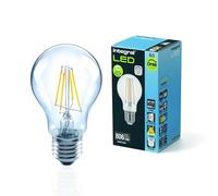 Integral Ampoule LED E27 GLS A60 omni-filament, blanc chaud 2700 K, 806 lm, 5,9 W (équivalent à 60 W), non dimmable, paquet de 4, pour les chambres, les couloirs et les salons
