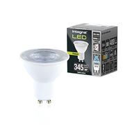 Integral LED Ampoules GU10, blanc froid 6500K, 400lm, 3,4W (équivalent 50W), non compatible variateur, haute efficacité énergétique, spots et encastrés (salle de bain, cuisine, salon), lot de 5