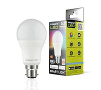 Integral LED lot de 4 ampoules Smart GLS B22 à variation de couleur 2,4GHz WiFi - Blanc chaud, froid et lumière du jour 2700K-6500K, 806lm, 8,5W (équivalent 60W) - Compatibles Alexa et Google Home.