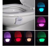 Intelligent Salle De Bains Wc Veilleuse LED Corps Activé Par le Mouvement Sur/Off Siège Capteur Lampe 8 Couleur Toilettes lampe