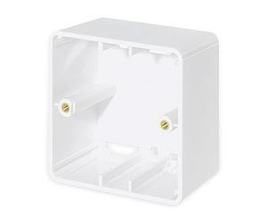 Intellinet Cadre de montage en saillie pour boîtes encastrées 771900 et 771917 Network Solutions, 80 x 80 x 45 mm, blanc signal RAL9003