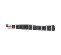 Intellinet Unité de Distribution d'Alimentation USB-A à 16 Ports en Rack (CEE 7/7), Avec interrupteur de protection contre les surcharges, 2,1 A max. par port, cordon d'alimentation de 2 m -...