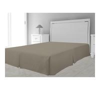 Intemporel Cache sommier Microfibre, Polyester, Taupe, 180x200 cm
