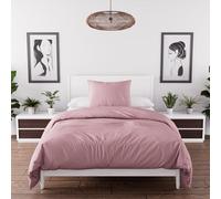 Intemporel Parure Housse de Couette en Microfibre lavée 140x200 cm Boheme Vieux Rose, par Soleil d'Ocre