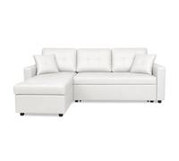 INTENSE DECO Canapé d'angle Convertible Cuero Blanc