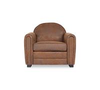 INTENSE DECO Fauteuil Club Vintage William, Microfibre