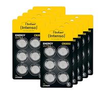 Intenso Energy Lot de 60 Piles Bouton CR2032 au Lithium, 10 x 6 sous Blister, 7502436MP