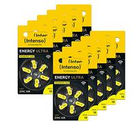 Intenso Energy Ultra 7504416MP Lot de 60 Piles pour appareils auditifs; PR70, Jaunes, 10 Lots de 6 Piles, Type 10