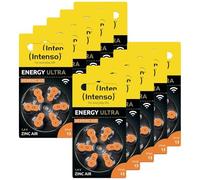 Intenso Energy Ultra 7504426MP Lot de 60 Piles pour appareils auditifs, PR48, Oranges, Type 13, 10 Lots de 6 Piles