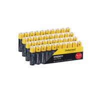 Intenso Energy Ultra Alkaline AA - Pack de 40 Piles Alcalines AA 1.5V, Capacité 2600mAh, Certifié CE, IEC60086, sans Mercure (Hg)