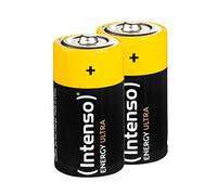 Intenso Energy Ultra C Baby LR14 Lot de 2 Piles | Piles LR14 mono pour jouets, radios et lampes de poche, 1,5 V, cellules rondes alcalines de haute qualité Intenso