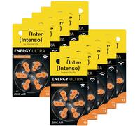 Intenso Piles pour appareils auditifs PR48-13 1,45 V 230 mAh zinc-air Orange Lot de 60
