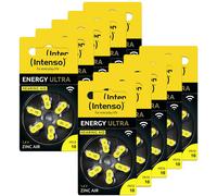 Intenso Pile pour appareil auditif PR70-10 1,45 V 86 mAh zinc-air - Lot de 60