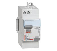 Interrupteur différentiel DX³-ID haut vis/haut auto 2P 230V~ 63A A 30mA - 2 mod