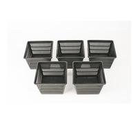 Inter Flowers GmbH Inter Flowers - Lot de 5 paniers de plantation carrés - 18 x 18 x 12 cm - Plantation de jardin/bassin pour plantes aquatiques - Permet un débit d'eau maximal
