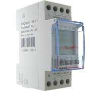 Legrand AlphaRex³ D22, minuterie hebdomadaire numérique, 230 VCA, 2 canaux, 2TE, 1 pièce.