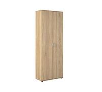 Inter Link Armoire Links 19500100 Gallo — 2 portes, 5 étagères, Chêne de Sonoma — 70 x 34 x 189 cm