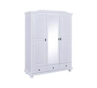 Inter Link Armoire rustique Kappl ou Reutte, à 2, 3 ou 4 portes, blanche (3 portes)