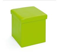 Inter Link - Boîte de rangement avec couvercle - Boîte pliable - Boîtes lavables - Polyuréthane - Caisses - Pour vêtements, jouets - Espace de rangement - 38 x 38 x 38 cm - Vert- Setti