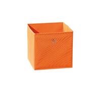 Inter Link - Boîte de rangement pliable - Porte-objets pliable - Boîte pliable en tissu - Boîte de rangement pour séparateu de pièce ou étagère - 32 x 32 x 32 cm - Avec trou pour les doigts - Winny - Orange