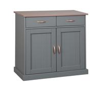 Inter Link Buffet Westerland, 2 ou 3 portes (Avec 3 tiroirs et 3 portes tournantes, gris)