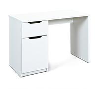 Inter Link - Bureau avec tiroir et porte latérale - couleur blanche - 115 x 76 x 55 cm - Westphalen 1T1S