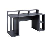 Inter Link - Bureau - Bureau Gaming - avec Plateau Tower - boîte de Sortie de câbles Incluse - Côtés Ouverts pour Une Meilleure régulation de la Chaleur - Anthracite - Match Point