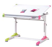Inter Link Bureau enfant évolutif à pupitre inclinable Panneaux de particules blanc, 100D x 65.99W x 84H cm