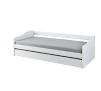Inter Link Lit banquette Leonie, 90 x 190 cm ou 90 x 200 cm (blanc, 90 X 200 CM)