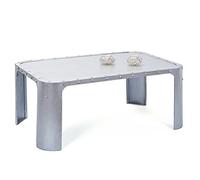 Inter Link - Table basse en métal cuivré - Argenté - Gormur