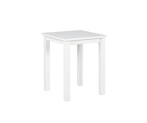 Inter Link - Table d'appoint en Bois - Petite Table en pin Massif avec veinure Naturelle - Table en Bois comme Table Basse, Table de Salon, Table Basse - 45 x 45 x 55 cm - Blanc