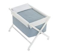 Interbaby Berceau Astrid au sol - Bleu canard