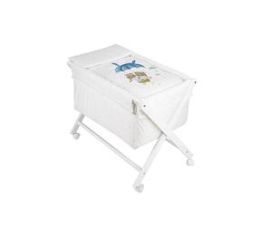 Interbaby Berceau balancelle bois - Blanc