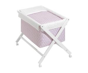 Interbaby Berceau balancelle croix étoile - Blanc
