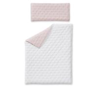 Interbaby Berceau pliant en hêtre avec matelas - gaufré Interbaby - rose