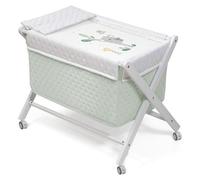 Interbaby Berceau pliant en hêtre avec matelas - Koala à la ferme Interbaby - vert