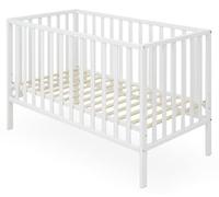 Interbaby Lit bébé 60 × 120 cm avec matelas - Basic blanc Interbaby