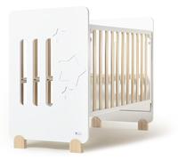 Interbaby Lit Bébé pour Matelas 60x120-Etoile-Nature Color