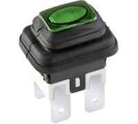 interBär 3658-250.22 3658-250.22 Interrupteur à pression 250 V 16 A 1 x Off/On à accrochage vert IP65 1 pc(s)