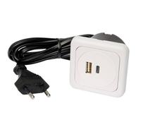 interBär 9016-018.81 x3 Prise de charge USB une pièce avec USB, avec USB-C® IP20 blanc