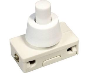 interBär Bouton-poussoir à accrochage, Bouton + interrupteur, Blanc