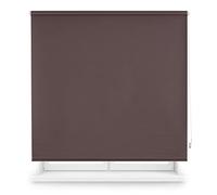 INTERBLIND Store Enrouleur Opaque Lisse Premium - Dimensions 140 x 175 cm de Haut - Tissu 137 x 170 cm - Thermique Gris - Isolation lumière, Froid et Chaleur