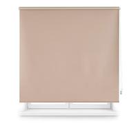 INTERBLIND Store Enrouleur Opaque Lisse Premium - Dimensions 160 x 175 cm de Haut - Tissu 157 x 170 cm - Thermique Ivoire - Isolation lumière, Froid et Chaleur