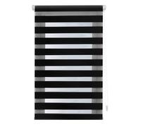 INTERBLIND Store Nuit et Jour d'installation sans Outils Store EasyFix Dimensions 107 x 180 cm (l x h) Store sans perçage Taille 104 x 175 cm Noir