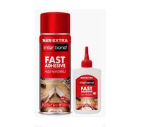 Interbond Colle Cyanoacrylate Extra Forte 125g avec Activateur et Spray d'Accélération 500ml - Colle Néoprène Rapide et Professionnelle - Super Glue pour Bois, Céramique, Plastique et Tout