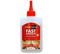 Interbond Colle Cyanoacrylate Super Glue Extra Forte 100g - Néoprène Rapide et Professionnelle - Forte Tout Support - Pour Bois, MDF, Plastique, Céramique et Métal