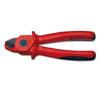 Intercable 11094 UNYX ISOpiù Coupe-Câble Cu/Al de 170 mm | Outil manuel professionnel pour câbles D15 avec une grande capacité de coupe, longueur de 170 mm en noir et rouge.