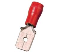 Intercable ICIQ148FS Fiche plate 0,5-1 mm² 4,8 x 0,8 rouge laiton