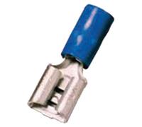 INTERCABLE INCA Fiche plate isolée ICIQ228FH 1,5-2,5qmm 2,8 x 0,8 bleu Laiton